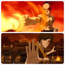 Something I noticed during a rewatch is how Zuko fights in the first vs the  final Agni Kai. In the first one, he fights with mainly anger, but in the  second one