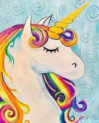 Unicorn Tuval Sanati Akrilik Tuval Tuval Resimleri