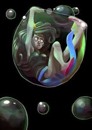 Feferi Is Trapped In A Bubble Homestuck Bubble Drawing Bubble Art