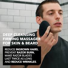 FOREO Luna 3 Brosse de nettoyage pour le visage pour homme pour peau et  barbe, peau mixte, masseur anti-âge, améliore l'absorption des produits de  soins de la peau du visage, simple et