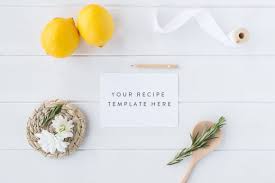Styled Stock Photography Recipe Card Mockup 5 75x4 Modern And Feminine Jpeg Psd Smart Object File Painting Watercolour Draw Diy Recipe Cards Recipe Cards Printable Recipe Cards