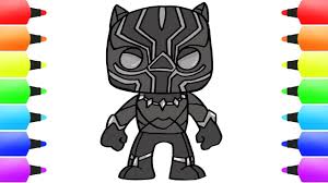 Easy drawing guides > cartoon , character , easy , movies , people , superhero > how to draw the black panther. How To Draw Black Panther Awesome Kids Cartoon Coloring Book Video Youtube