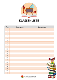 Die vorlage braucht ihr einfach nur herunterladen und könnt sie dann ausdrucken. Word Diverse Vorlagen Fur Die Schule Office Lernen Com