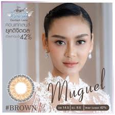 สวยทุกสีไซร์บิ๊กๆ • Miguel • gray green brown viortel blue B.C 8.6 Dia:  14.5 Water Content 42% ค่าอมน้ำ💧42% ไม่ทำให้ตาแห้ง 🤩 สบายตา  สนใจสอบถามและสั่งซื้อได้ทาง inbox เพจ