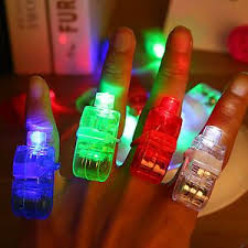 Led Flashlight Finger Rings 4 Pack Finger Lights Glow Party Favors Glow Party