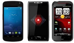 comparison galaxy nexus vs droid razr vs htc rezound