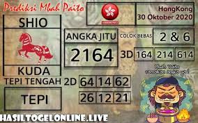 Prediksi Togel Hongkong 30 Oktober 2020 Sydney Taiwan 15 Agustus