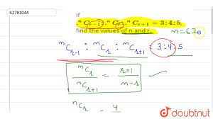 Последние твиты от ncr corporation (@ncrcorporation). If N C R 1 N C R N C R 1 3 4 5 Find The Values Of N And R