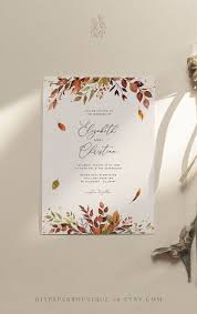 Sienna Rustic Fall Wedding Invitation Template Autumn Leaves And Greenery Download Editable Invite Printable Marriage Bundle Invites In 2020 Fall Wedding Invitations Wedding Invitation Templates Wedding Invitations Leaves