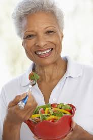Senior Woman Eating A Fresh Green Salad Ad Eating Woman Senior Salad Green Ad Nutrition Healthy Lifestyle Healthy Diet