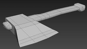 Simple Axe 3d Model 3d Model Low Poly 3d Models Low Poly