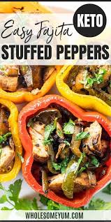 Chicken Fajita Whole30 Stuffed Peppers Recipe In 2020 Eating Well Recipes Recipes Stuffed Peppers