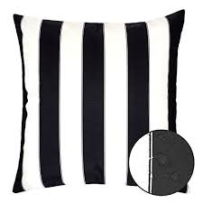Black And White Pillow Covers Amazon Homey Cozy Outdoor Throw Pillow Cover Classic Stripe Bla Https Www Amazon Com Dp B079yzn Outdoor Throw Pillows Striped Outdoor Pillow Large Pillow Covers