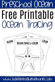 It is helpful to give your kids enough exposure to trace lines before you introduce your kids to writing letters and. Free Printable Ocean Tracing Worksheets The Keeper Of The Memories