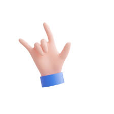 Rock On Hands 3d Free Clip Art Animated Clipart Animated Emoticons