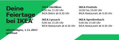 Ikea Schweiz Auf Twitter Das Sind Die Offnungszeiten Der Ikea Einrichtungshauser Ubermorgen Allerheiligen Servicetweet