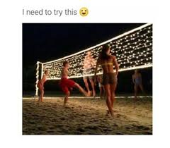 I Need To Try This Twinkle Light Night Beach Volleyball Summer Diy Projects Summer Diy Fun Summer Crafts