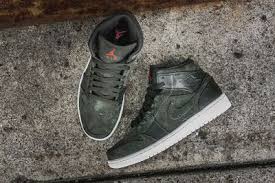 Kix Lidz Air Jordan 1 Mid Sequoia Green Jordan Brand Has Dressed The Air Jordan 1 Mid In Sequoia Green The S Sneakers Sneaker Magazine Sneakers Fashion