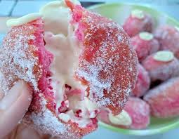 Bomboloni sukatan cawan cepat dan mudah. Cara Buat Donut Bomboloni Velvet Sedap Secara Homemade