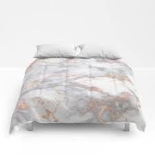 Buy Gray Marble Rosegold Glitter Pink Metallic Foil Style Comforters By Originalaufnahme Worldwide Shipping Available Comforters Gold Comforter Marble Bedroom