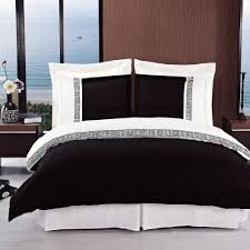 Maybe you would like to learn more about one of these? Wrinkle Free Astrid Black With White King Cal King Embroidered 3 Pc Duvet Cover Set By Royal Hotel Collection B White Duvet White Duvet Covers Duvet Cover Sets