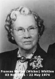 Frances Marion Wicker Whitten (1891-1974)