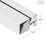 Aluminium Extrusion Curtain Wall Profile With Frame Thickness 1.60mm CW704  ALUCLASS