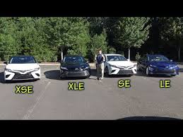 Leather seats, navigation, backup camera and all that.and the suspension is softer so you will get a smoother ride. 2018 Camry Part 1 Comparing All Models How To Pick Your Trim Level Youtube