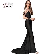 Chiusura con lampo invisibile sul retro. Abiti Lunghi Da Sera Eleganti