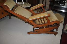 Antique Walnut Victorian Platform Rocker Rocking Chair Recliner Adjustable Head Foot Rests Too Cool Reclining Rocking Chair Antique Rocking Chairs Chair