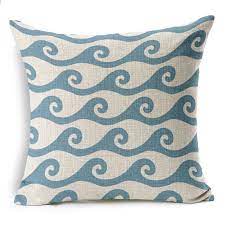 Commercio All Ingrosso Di Alta Qualita Regalo Della Festa Nuziale Federa Nordic Semplice Luce Blu Ripple Throw Pillows Sofa Throw Pillows Throw Pillow Styling