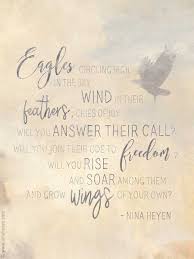 Inspirational Poem Eagles Printable Poetry Card Nina Heyen Inspirational Poems Poems Poetry