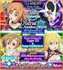Heroes In Another World Mash Up Record Crystal Scout Sao Game Sword Art Online Sword Art