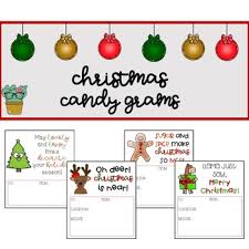 I wish santa fill your socks with candy and your wallet with money. Christmas Candy Gram Worksheets Teaching Resources Tpt