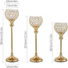 Gold crystal candle holder centerpieces. Buy Ecom King Gold Crystal Candle Holder Tea Light Candlestick Holders For Wedding Table Decoration Centerpiece For Party Home Decor Gold 5pcs Online In Turkey B08swgx8xl