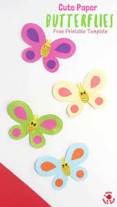 The main skill is to try to cut a circle as round as possible. Cute Paper Butterfly Craft Kids Craft Room