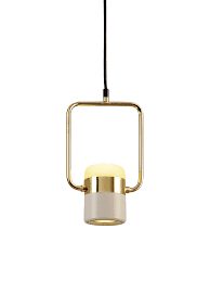 Pasargad Home Modern White And Gold Pendant Light Chairish