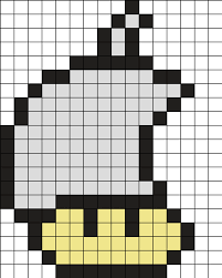 Imushroom Kandi Pattern Pixel Art Pattern Easy Pixel Art Pixel Art