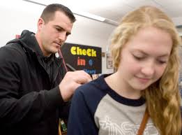 Sean Considine visits Winnebago High School