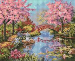 Vintage Japanese Garden Cross Stitch Pattern Pdf Instant Download Cross Stitch Cross Stitch Patterns Vintage Japanese