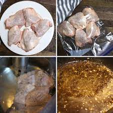 Honey Garlic Sous Vide Chicken Thighs With Crispy Skin