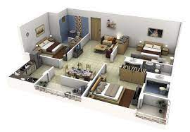 3 beds | 2 baths | 1535 sq. 50 Three 3 Bedroom Apartment House Plans Architecture Design Apartment Floor Plans Apartment House Plans Three Bedroom House Plan