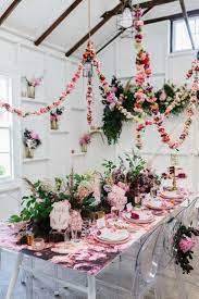 The world's largest digital library. 35 Bridal Shower Ideas We Re Currently Crushing On Garland Wedding Wedding Table Floral Garland