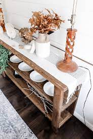 Styles from farmhouse to industrial! Diy Buffet Table Liz Pacini