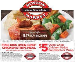 We did not find results for: Pinned June 20th 8 50 Half Chicken Meal Free Kids Meal More At Bostonmarket Thecouponsapp Chicken Strips Meal Chicken Recipes Free Kids Meals