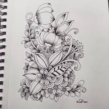 Flower Doodles Kc Doodle Art Flower Doodles Doodle Art Flowers Zentangle Drawings