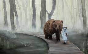 Crossing One Bridge At A Time By Anne Juul Christopherson Pop Surrealism Magical Surrealism