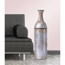 Place this floor vase either in your entryway or your living room for an elegant look in your interior. Gracie Oaks Hytop Farmhouse Galvanized Metaldecoration Floor Vase Reviews Wayfair