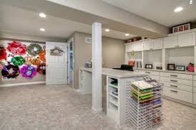Kids' basement art studio 10 photos. Finished Basement With Craft Room Contemporary Basement St Louis By Mosby Building Arts Houzz
