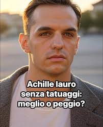 Achille Lauro senza tatuaggi 😍👏🏻 #fblifestyle